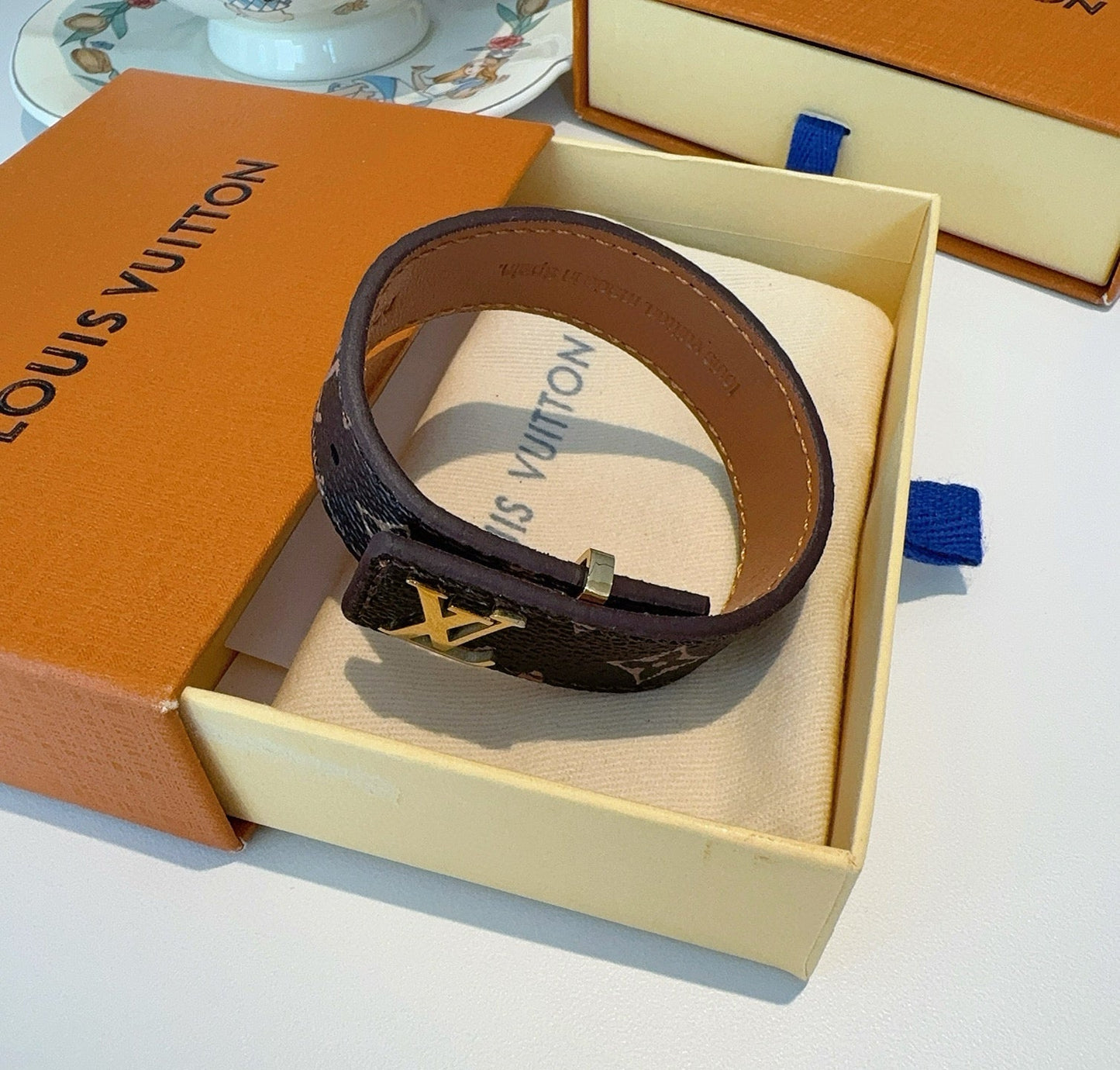 Vintage leather rope bracelet