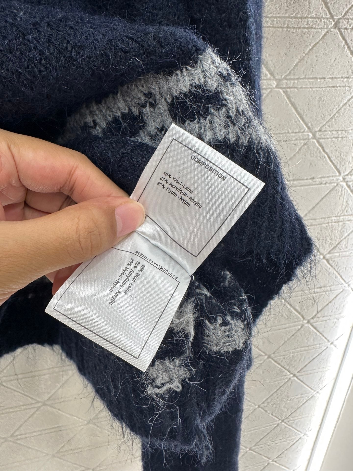 Shawl knitted wool sweater two-piece set