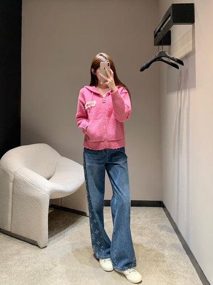 Vintage Collection Hooded Cashmere Cardigan