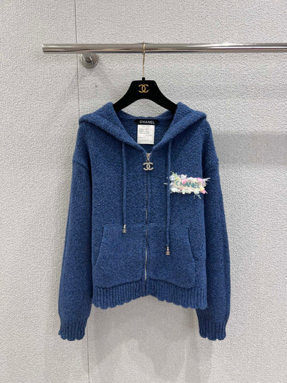 Vintage Collection Hooded Cashmere Cardigan