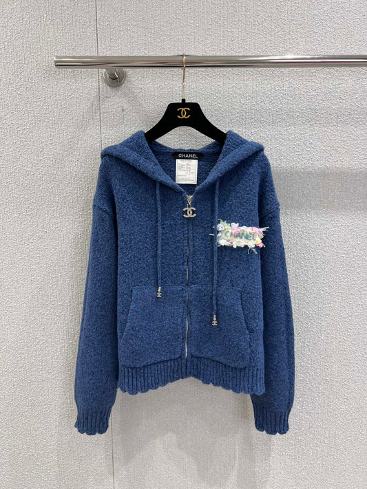 Vintage Collection Hooded Cashmere Cardigan