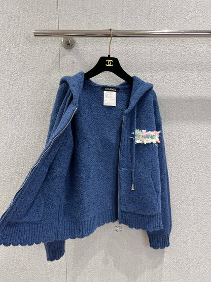 Vintage Collection Hooded Cashmere Cardigan