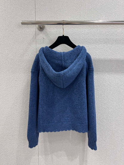 Vintage Collection Hooded Cashmere Cardigan