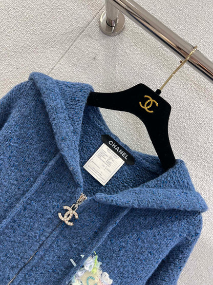 Vintage Collection Hooded Cashmere Cardigan