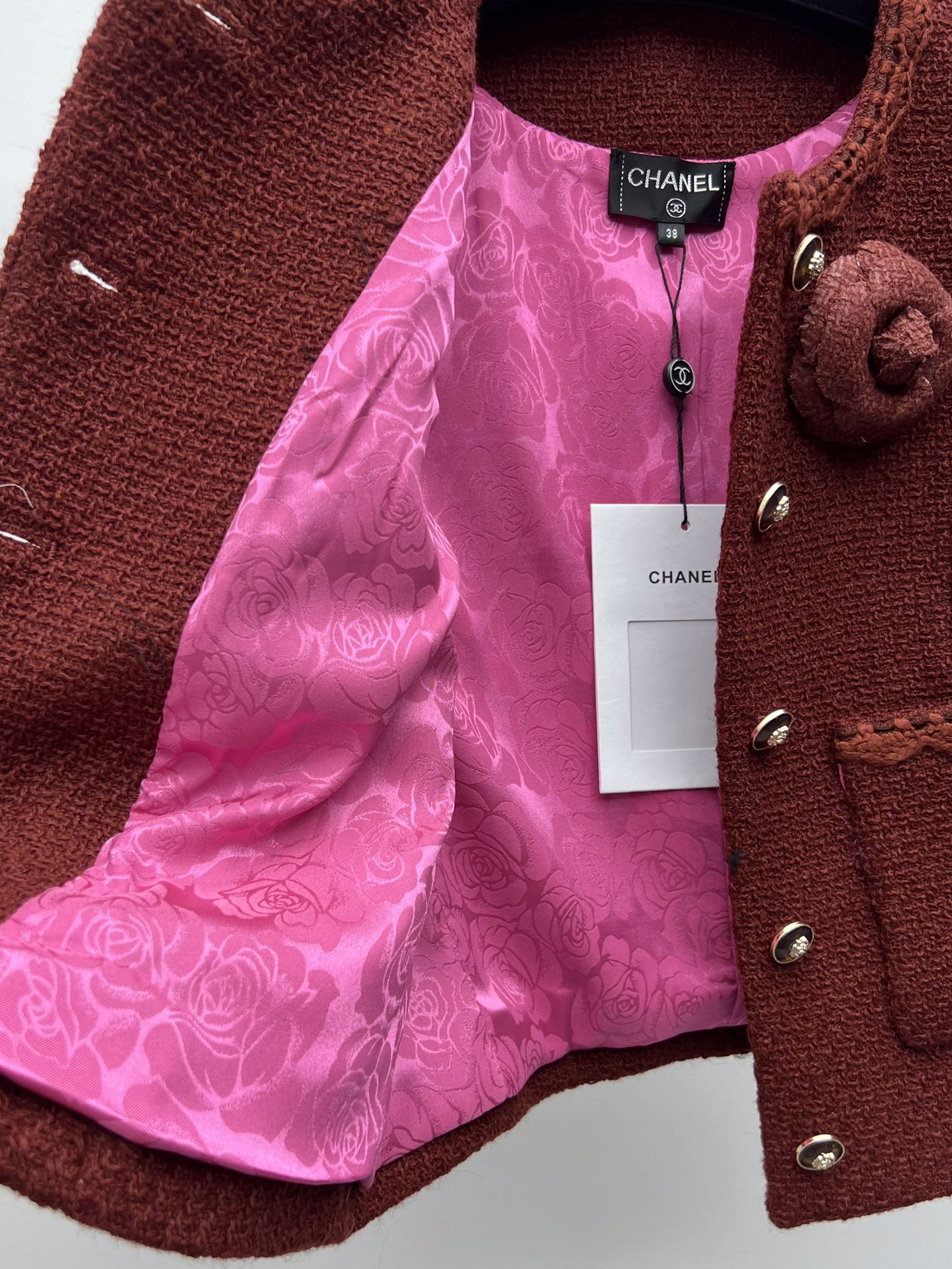 Retro Caramel Tweed Vest + Skirt Set (Advanced Hand-Spun Series)