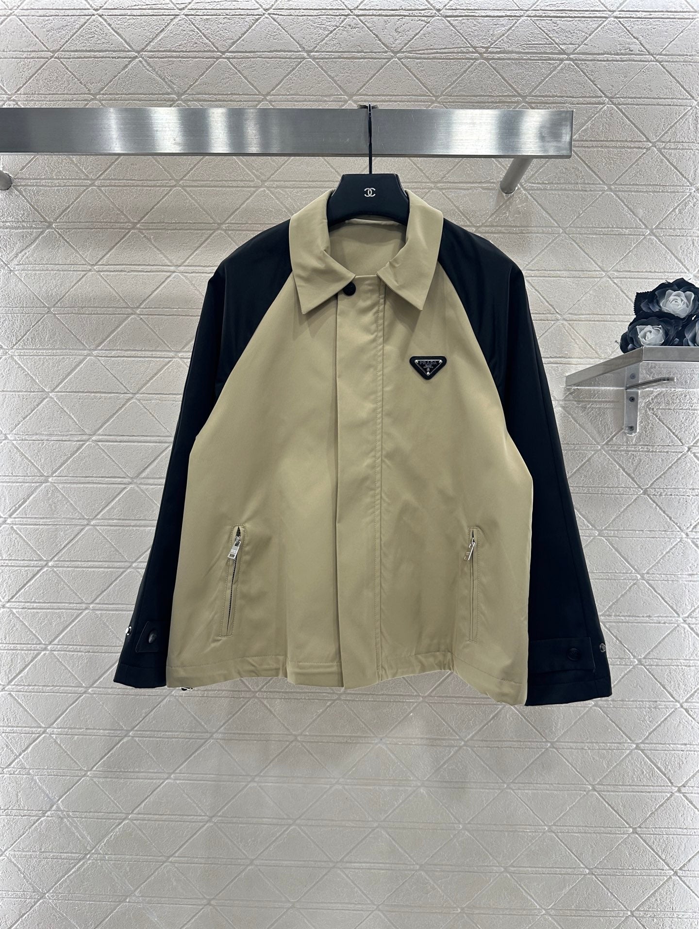 25fw new raglan contrast jacket