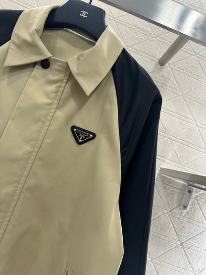 25fw new raglan contrast jacket