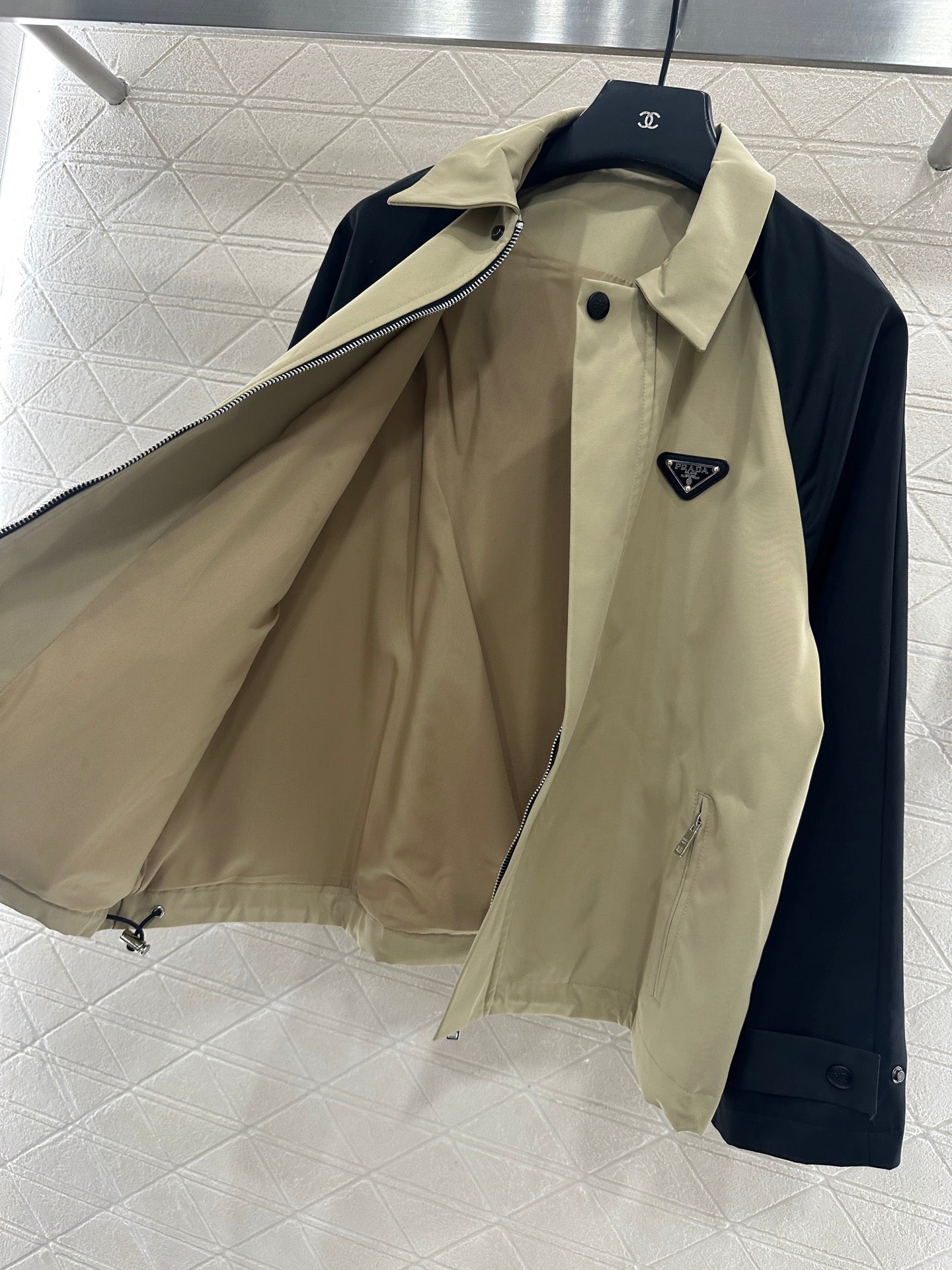 25fw new raglan contrast jacket