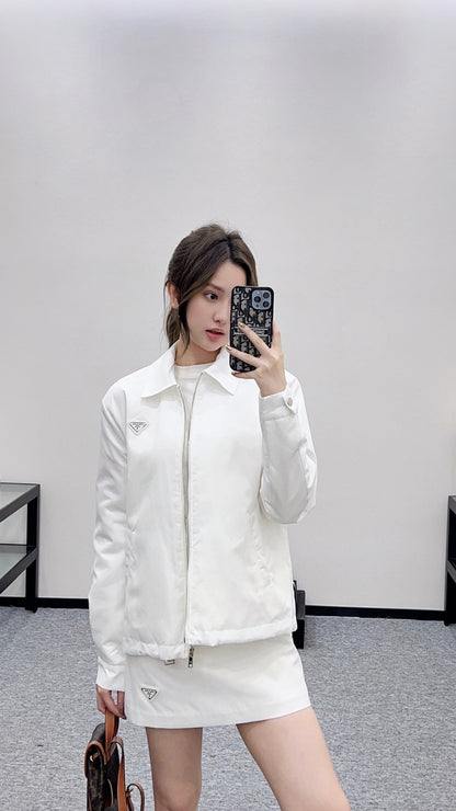 25fw new lapel cotton jacket and skirt suit