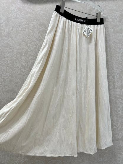 25fw new pleated velvet skirt