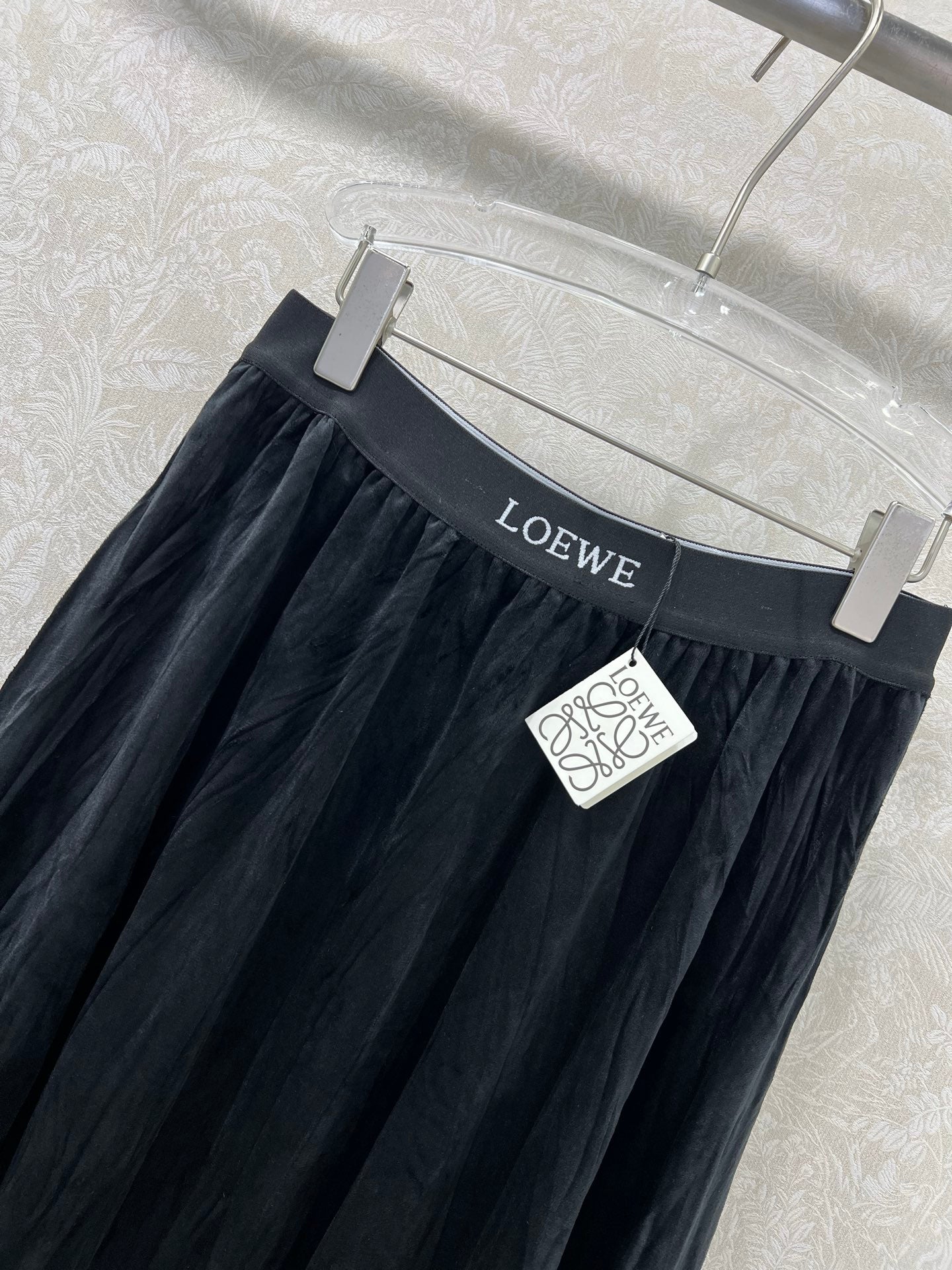 25fw new pleated velvet skirt