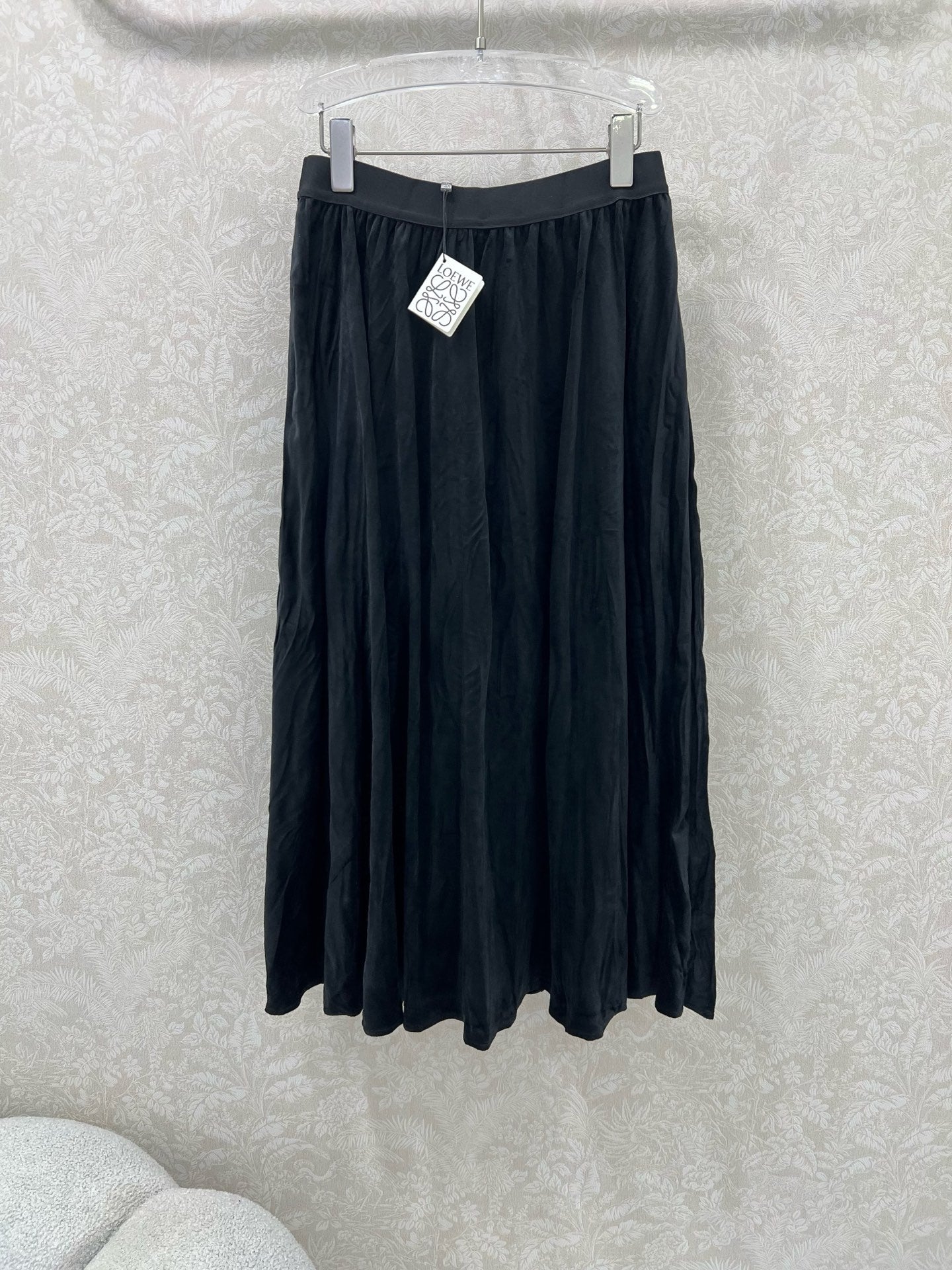 25fw new pleated velvet skirt