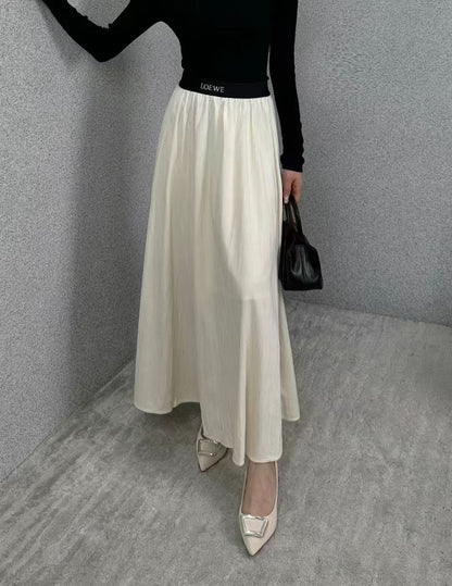 25fw new pleated velvet skirt