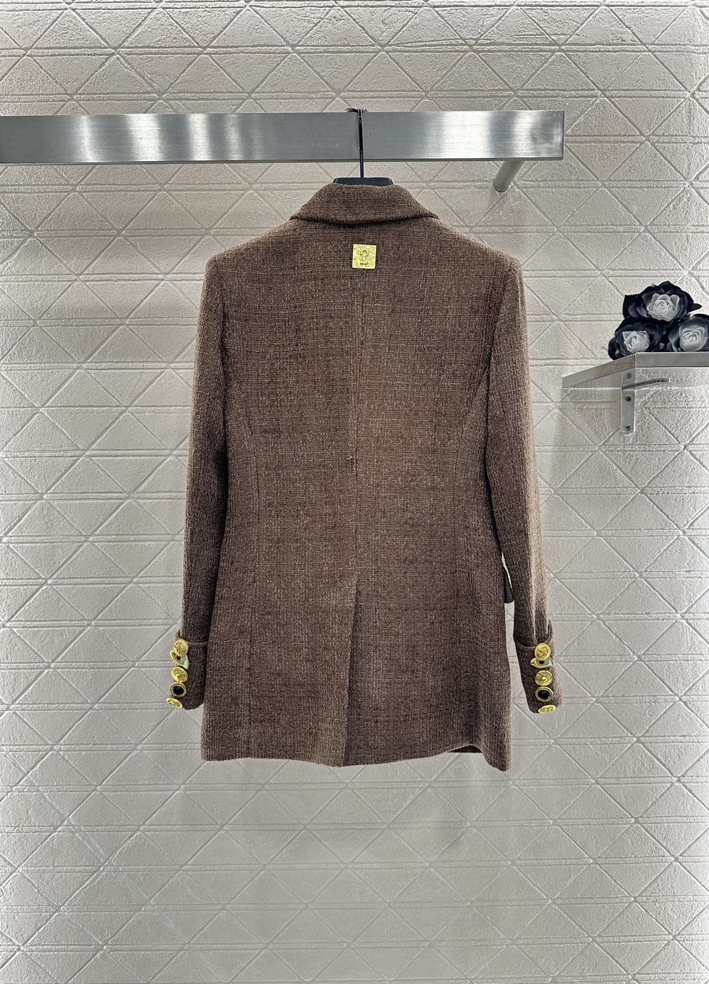 25fw new brooch contrast color suit jacket