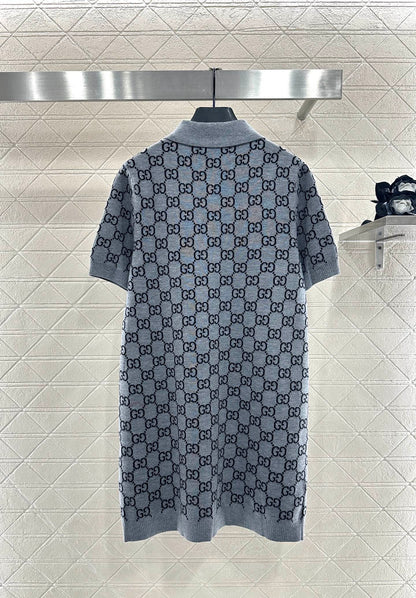 25fw new jacquard knitted dress