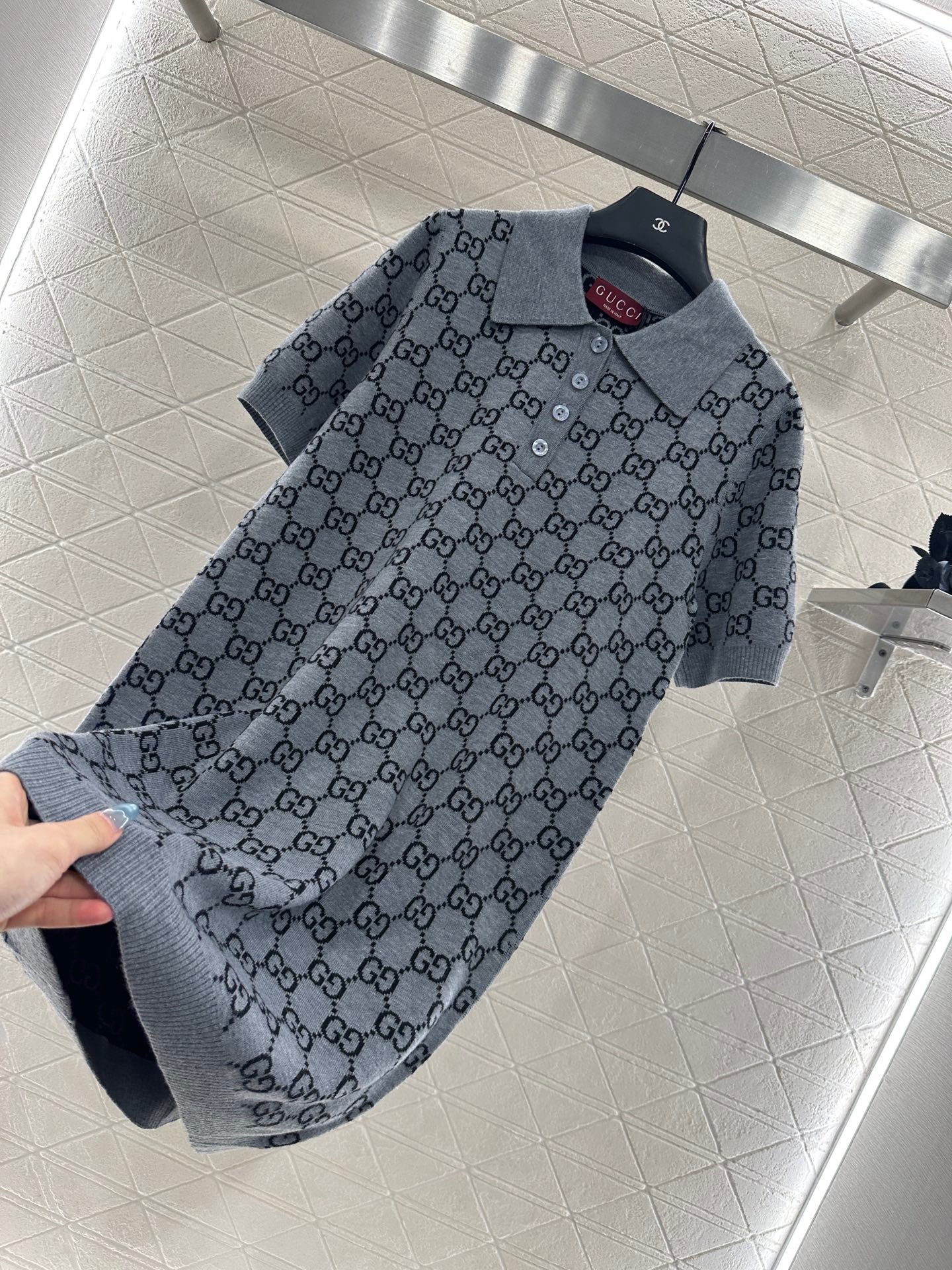 25fw new jacquard knitted dress