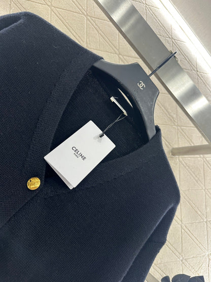 25fw new chain pocket knitted cardigan