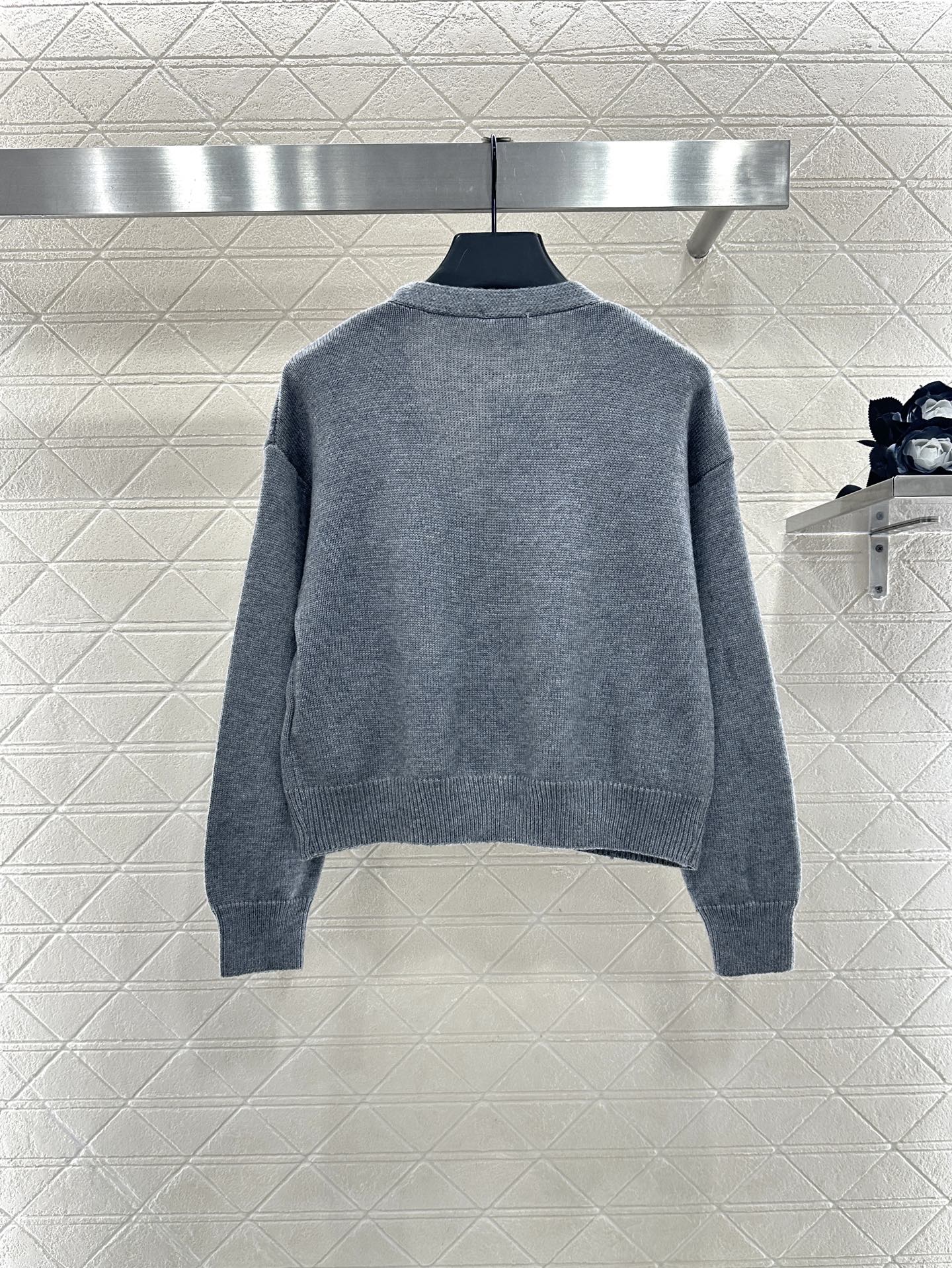 25fw new chain pocket knitted cardigan