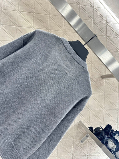 25fw new chain pocket knitted cardigan