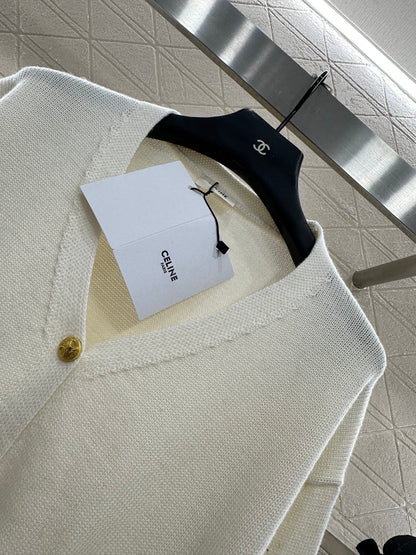 25fw new chain pocket knitted cardigan