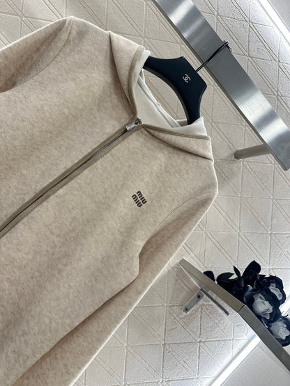 25fw new patchwork hooded jacket and trousers suit