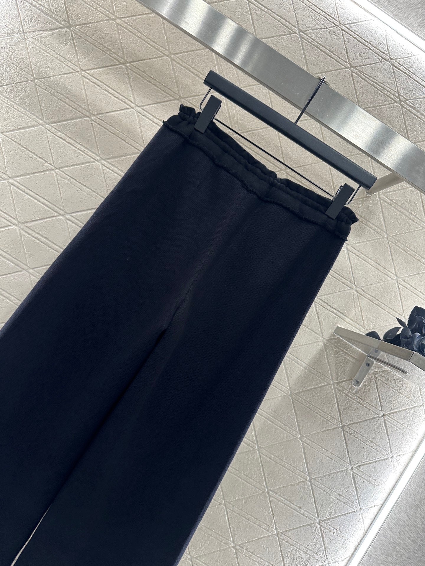 25fw new spliced drawstring wide-leg trousers