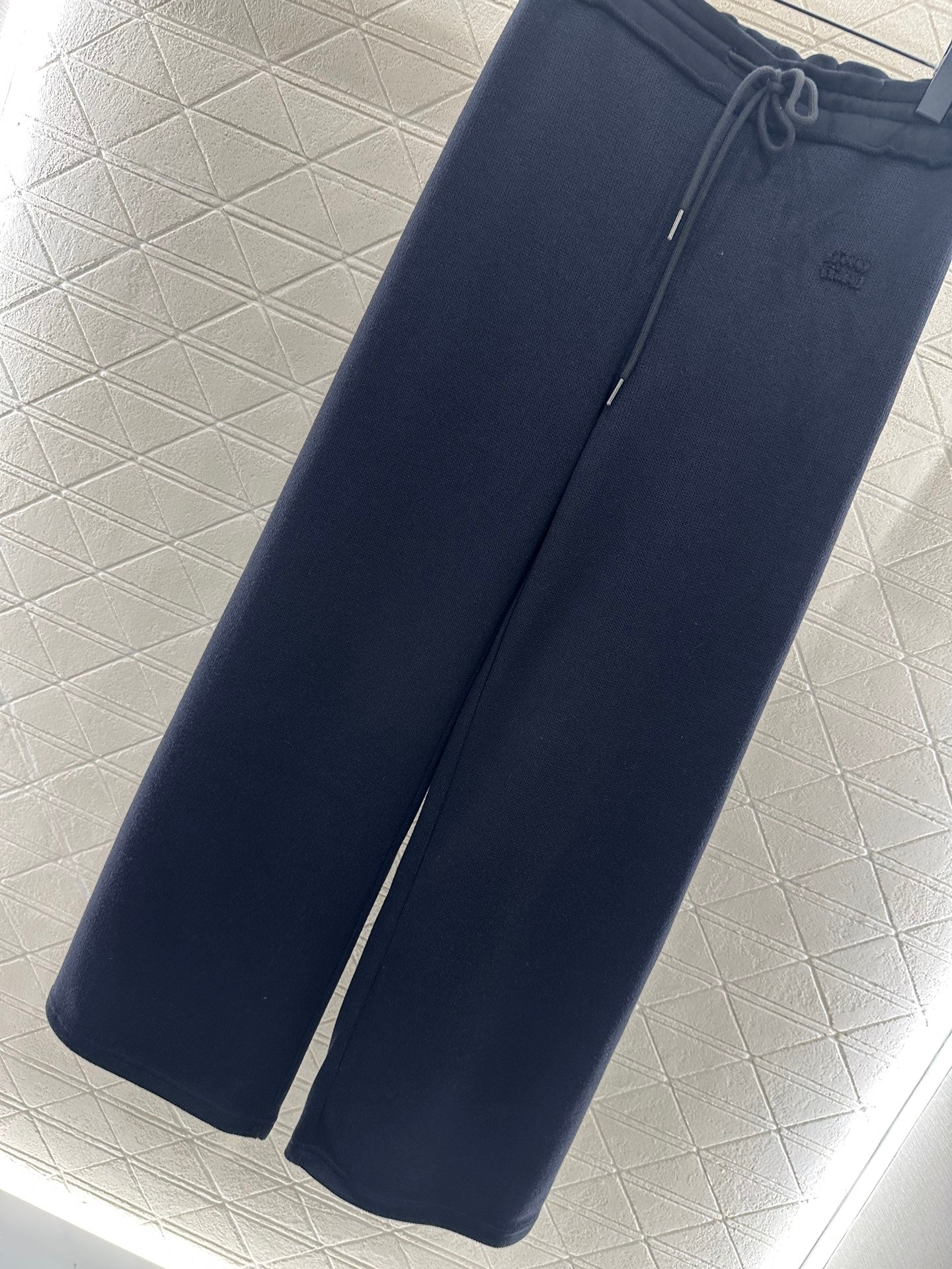 25fw new spliced drawstring wide-leg trousers