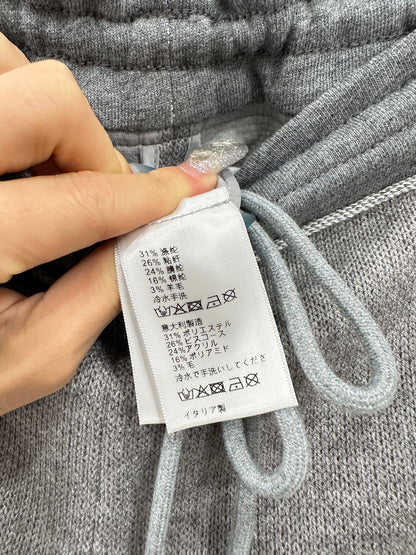 25fw new spliced drawstring wide-leg trousers