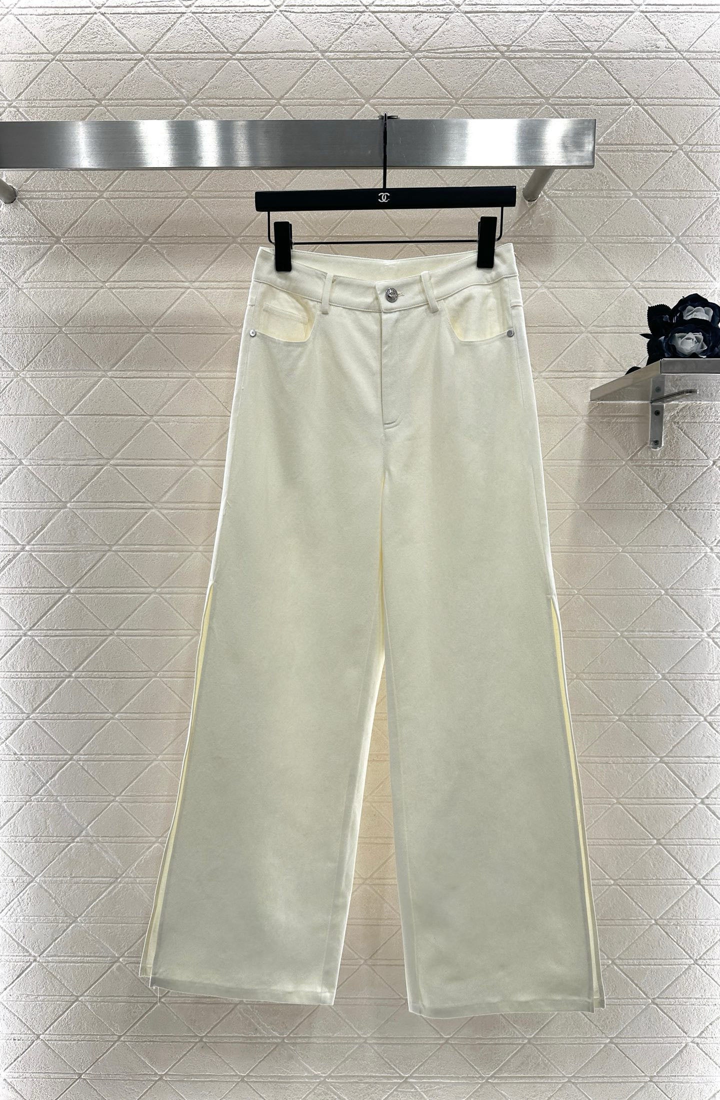 25fw new waist halter neck vest trousers suit