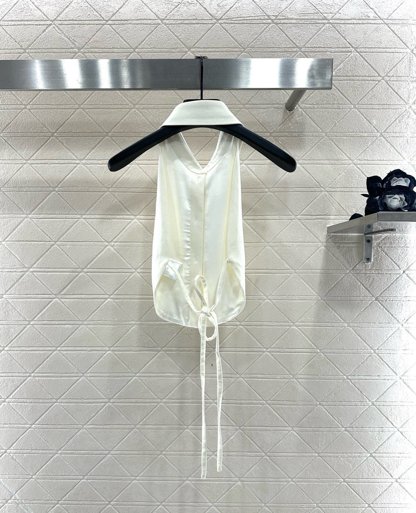 25fw new waist halter neck vest trousers suit