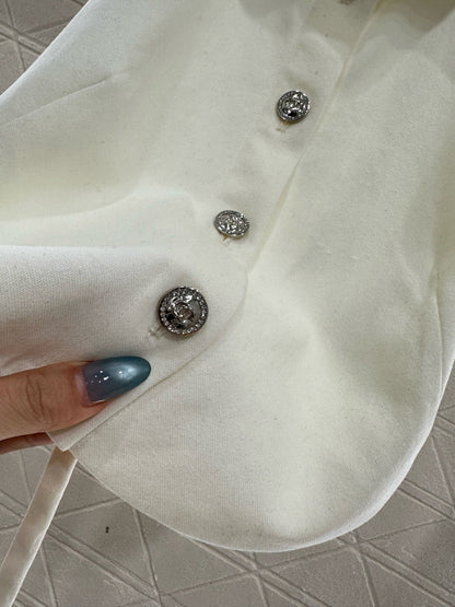 25fw new waist halter neck vest trousers suit