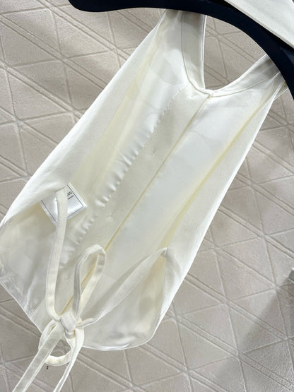 25fw new waist halter neck vest trousers suit