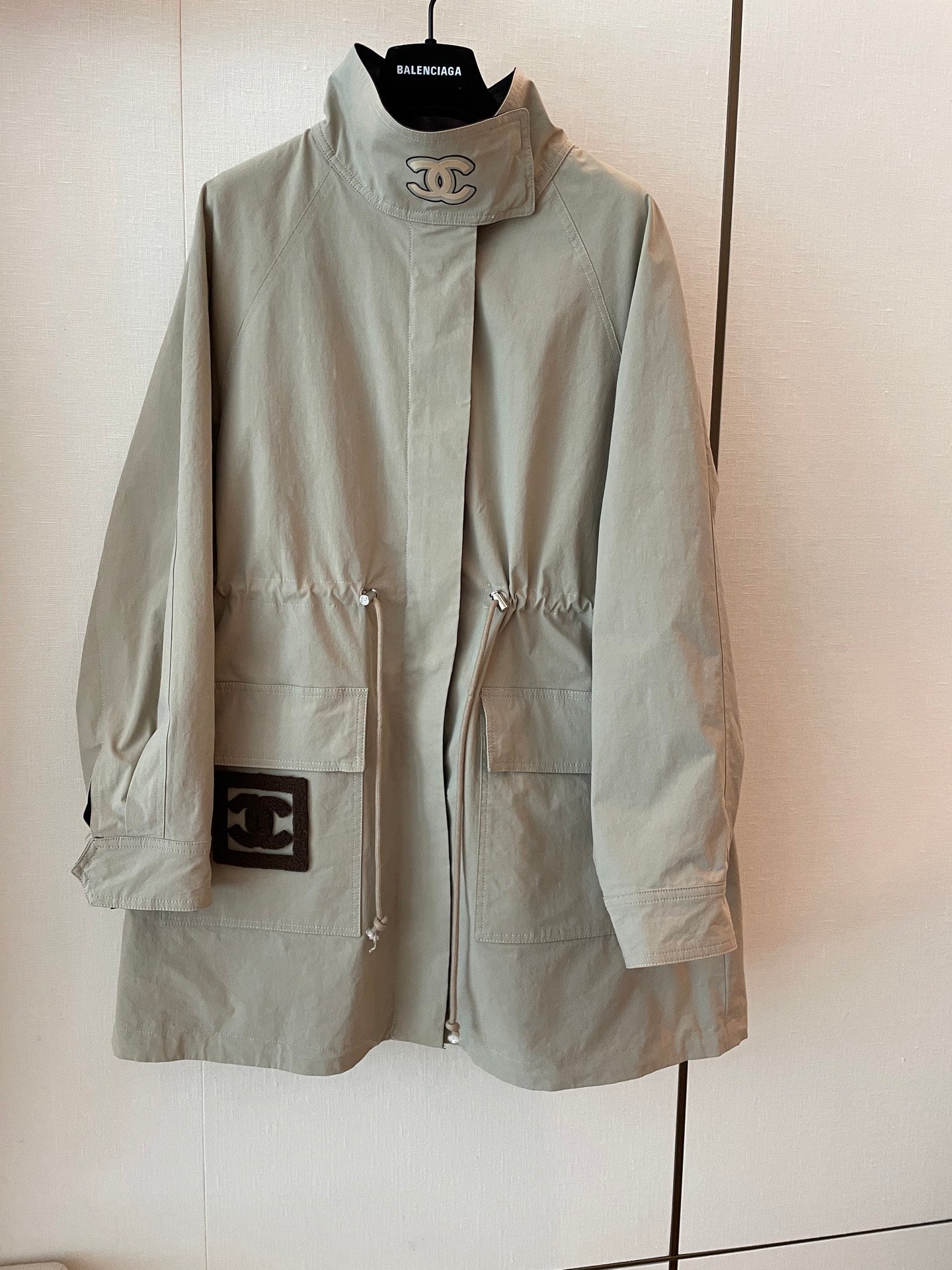 25fw new drawstring windbreaker jacket