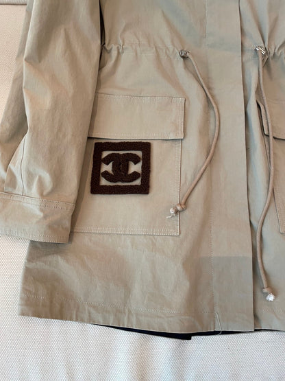 25fw new drawstring windbreaker jacket