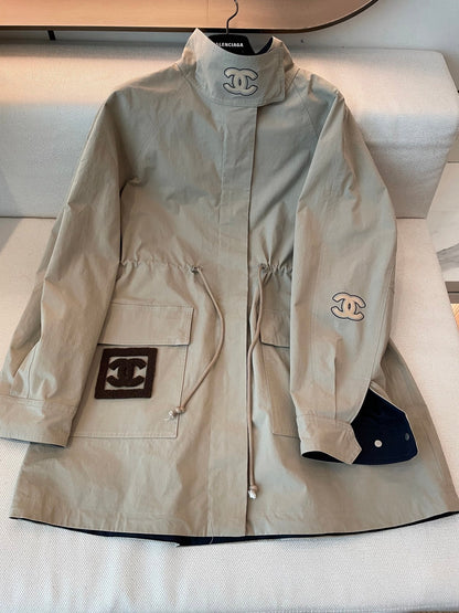 25fw new drawstring windbreaker jacket
