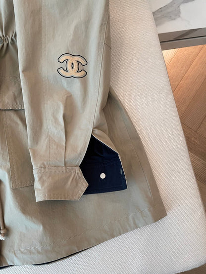 25fw new drawstring windbreaker jacket