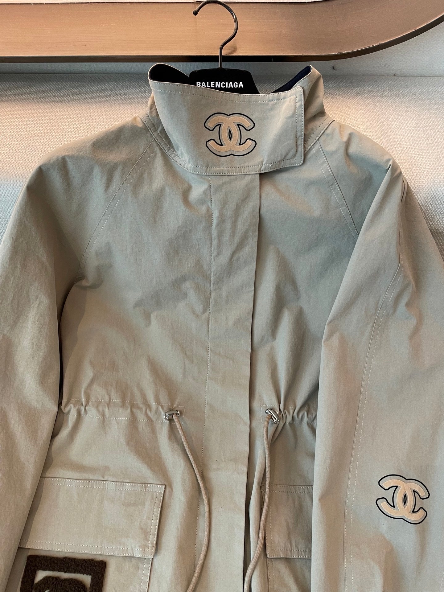 25fw new drawstring windbreaker jacket