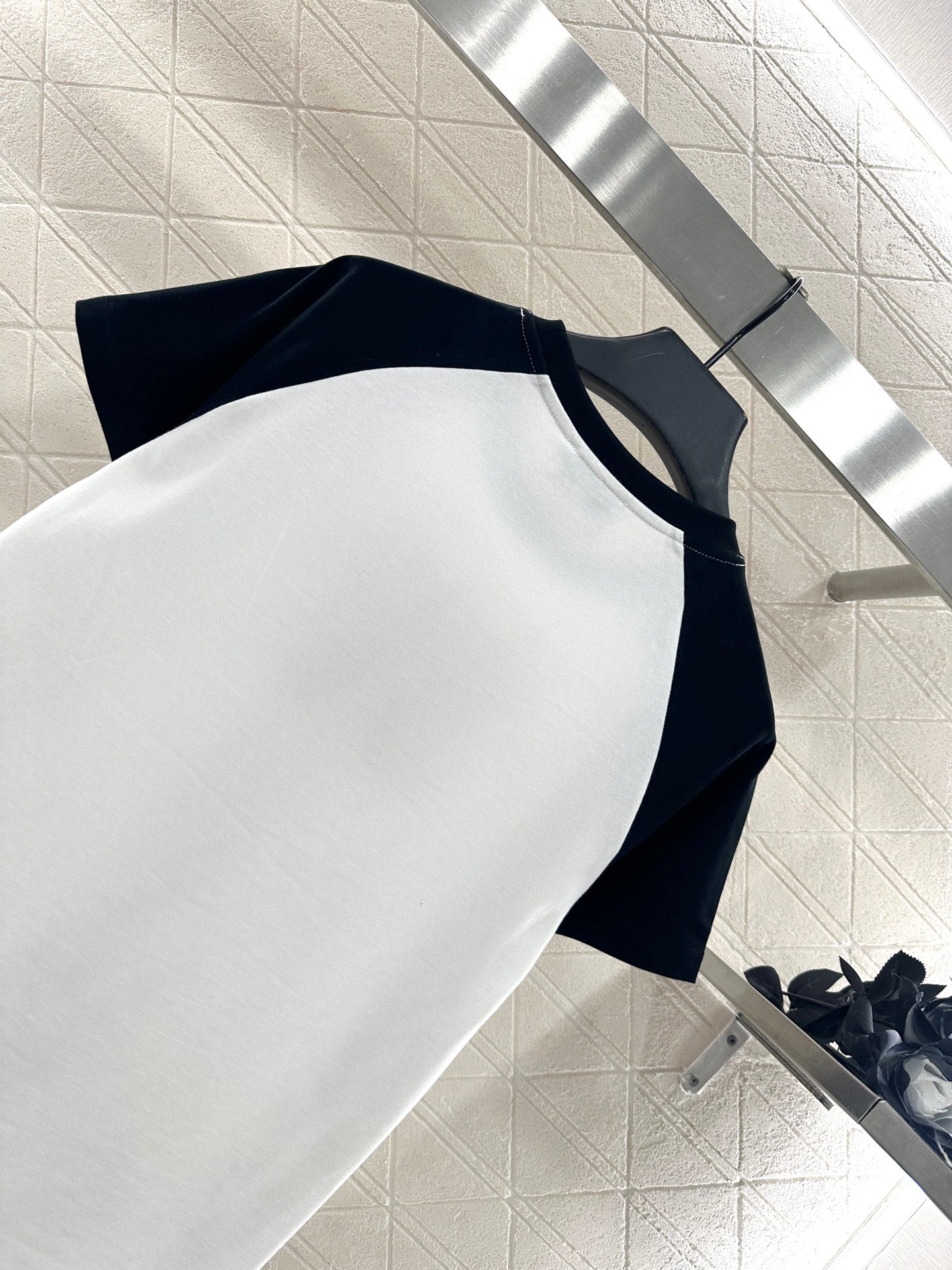 25fw new round neck raglan bow letter T-shirt