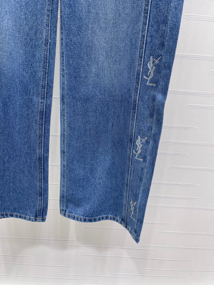 25fw new high waist straight jeans