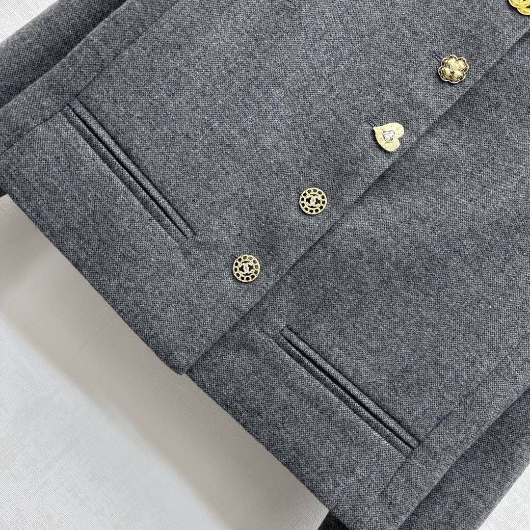 25fw new round neck dress wool jacket