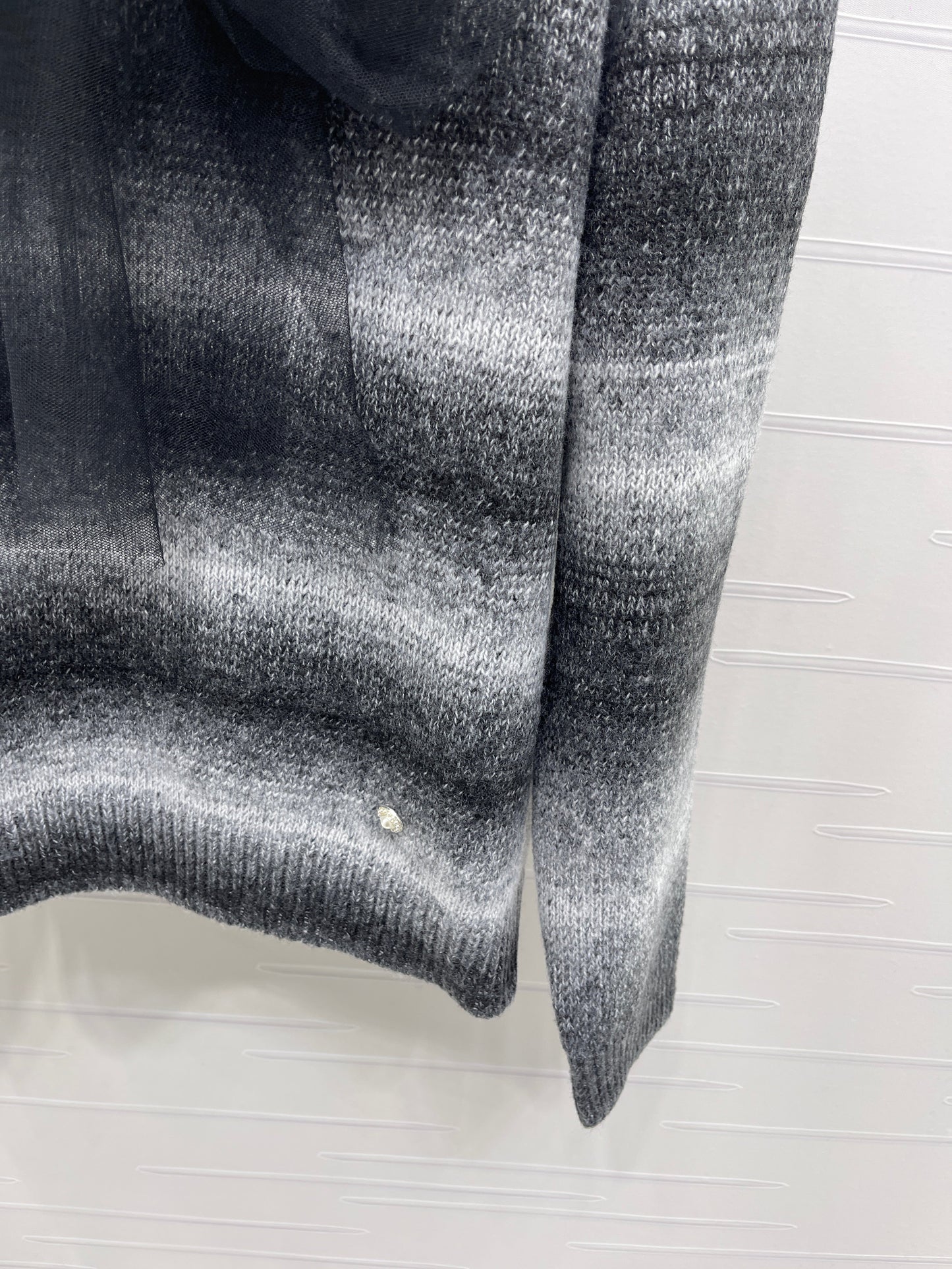 25fw new bow striped wool sweater