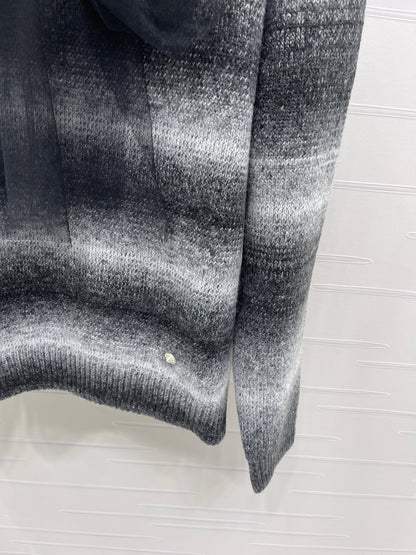 25fw new bow striped wool sweater