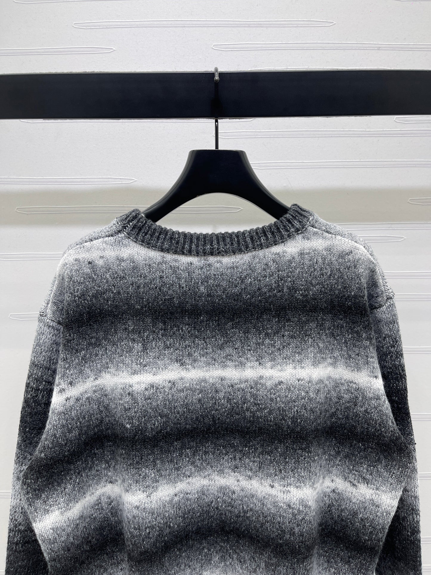 25fw new bow striped wool sweater