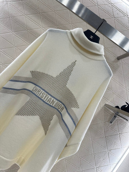 25fw new lapel high collar wool knitted cape