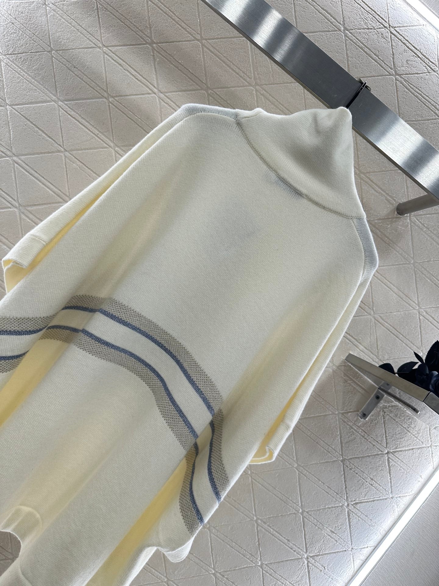 25fw new lapel high collar wool knitted cape