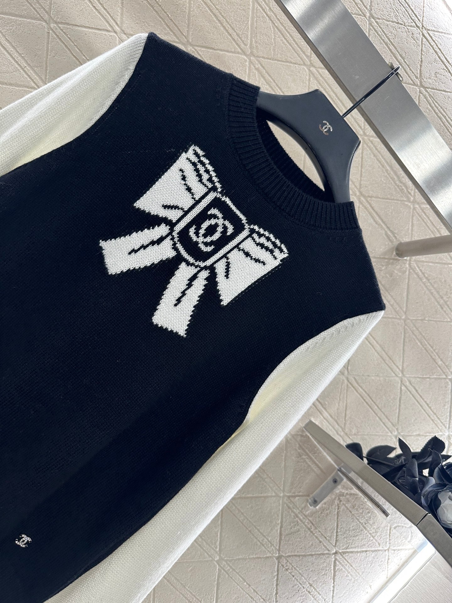 25fw new raglan bow wool knitted sweater