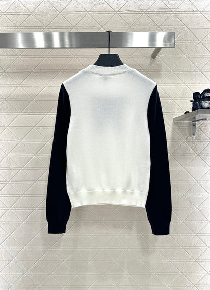 25fw new raglan bow wool knitted sweater