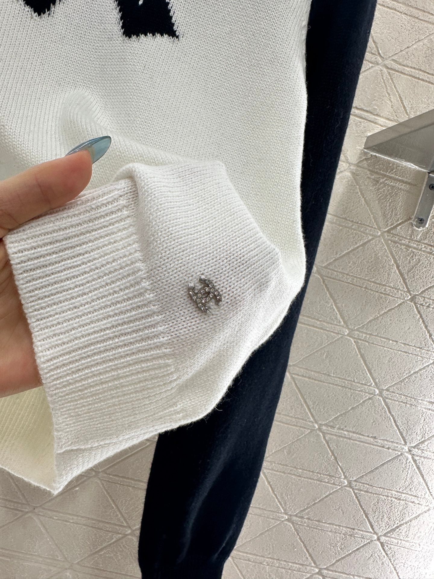 25fw new raglan bow wool knitted sweater