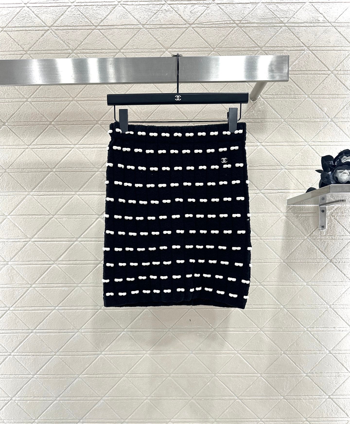 25fw new bow knitted skirt