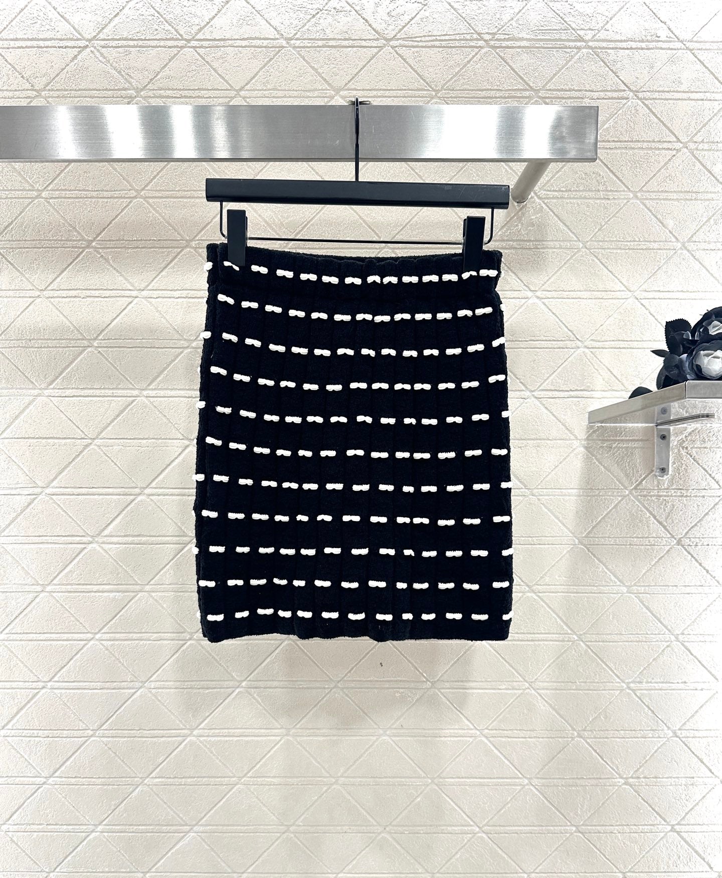 25fw new bow knitted skirt